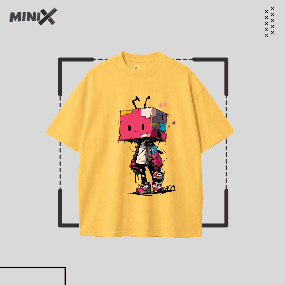 Cute Box Head Character